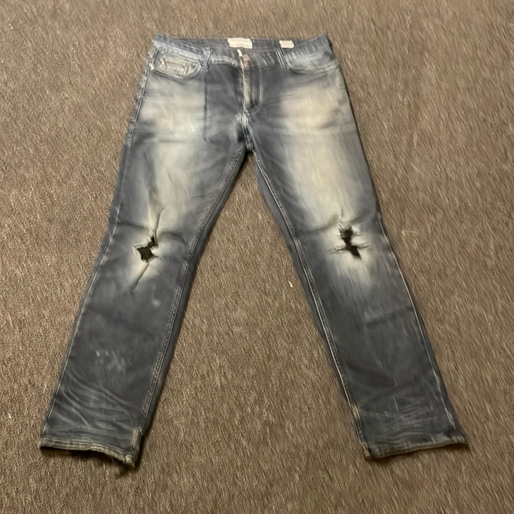 36,32 , Calvin Klein, ‘Rockstar’ jeans , #rippedjeans , worn